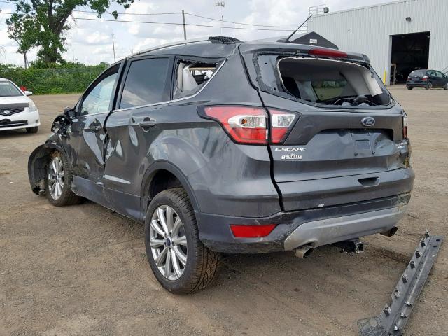 1FMCU9J95HUD87700 - 2017 FORD ESCAPE TIT GRAY photo 3