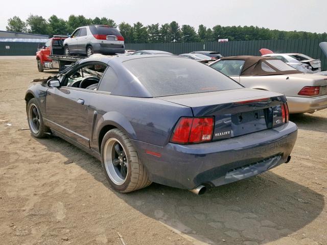 1FAFP42X01F225580 - 2001 FORD MUSTANG GT BLUE photo 3