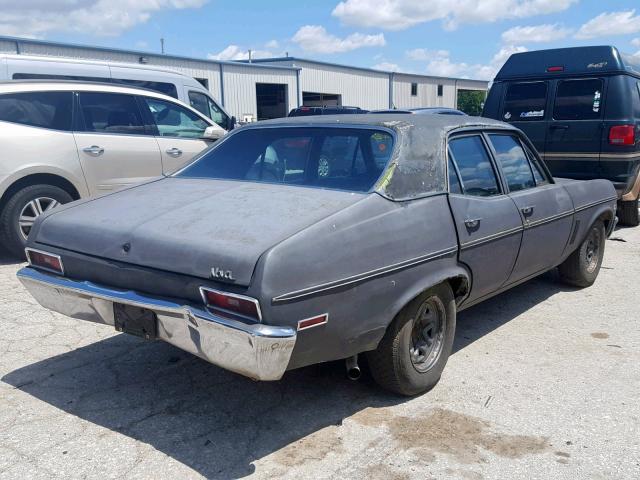 114690W402304 - 1970 CHEVROLET NOVA GRAY photo 4