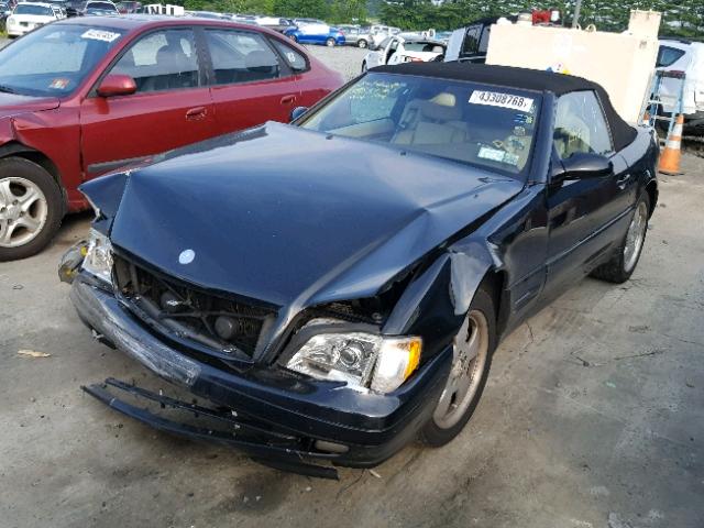 WDBFA68F4XF177739 - 1999 MERCEDES-BENZ SL 500 BLACK photo 2