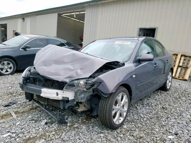 JM1BK32F391241516 - 2009 MAZDA 3 I GRAY photo 2