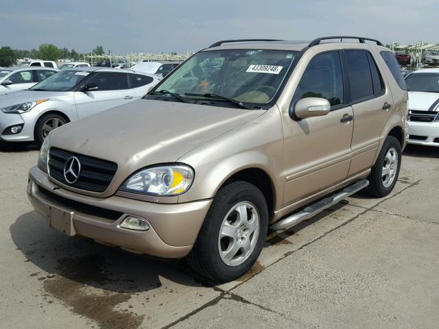 4JGAB54E92A304518 - 2002 MERCEDES-BENZ ML 320 GOLD photo 2