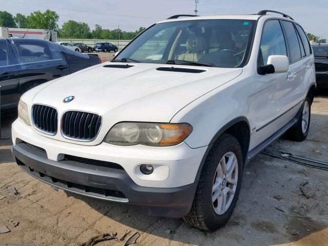 5UXFA13516LY24700 - 2006 BMW X5 3.0I WHITE photo 2