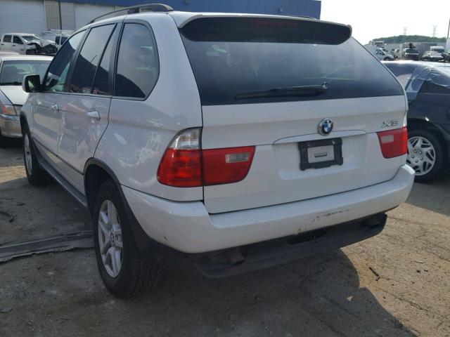 5UXFA13516LY24700 - 2006 BMW X5 3.0I WHITE photo 3