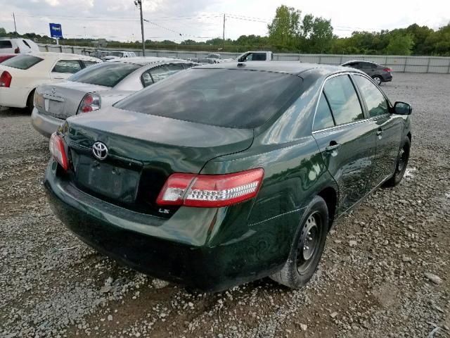 4T4BF3EK1AR005321 - 2010 TOYOTA CAMRY BASE GREEN photo 4