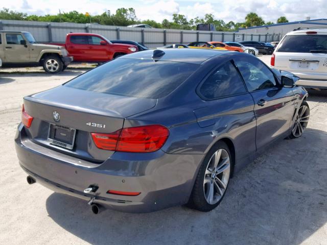 WBA3R1C58FK193170 - 2015 BMW 435 I GRAY photo 4