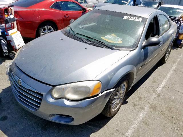 1C3EL46X16N273487 - 2006 CHRYSLER SEBRING GRAY photo 2