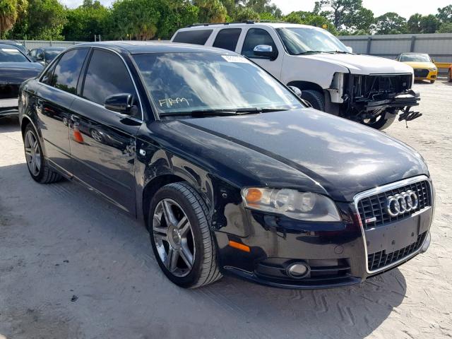 WAUAF78E58A100013 - 2008 AUDI A4 2.0T BLACK photo 1