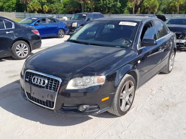 WAUAF78E58A100013 - 2008 AUDI A4 2.0T BLACK photo 2