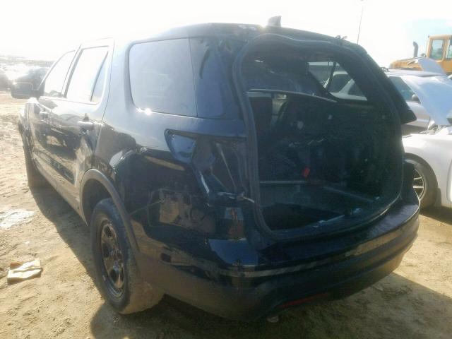 1FM5K8AR8GGC43175 - 2016 FORD EXPLORER P BLACK photo 3