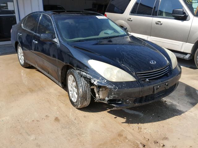 JTHBF30G136001017 - 2003 LEXUS ES 300 BLACK photo 1