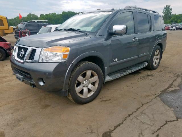 5N1AA08C88N602445 - 2008 NISSAN ARMADA SE GRAY photo 2