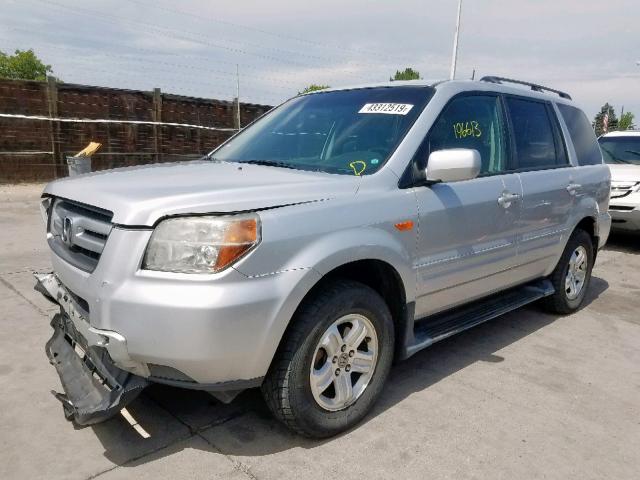 5FNYF18208B043652 - 2008 HONDA PILOT VP SILVER photo 2