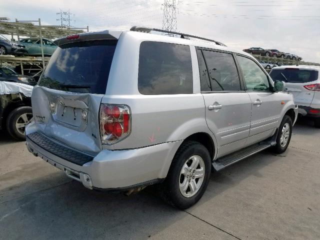 5FNYF18208B043652 - 2008 HONDA PILOT VP SILVER photo 4