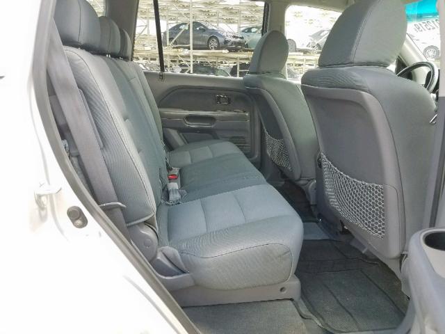 5FNYF18208B043652 - 2008 HONDA PILOT VP SILVER photo 6