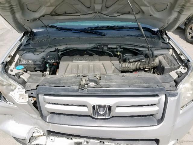 5FNYF18208B043652 - 2008 HONDA PILOT VP SILVER photo 7