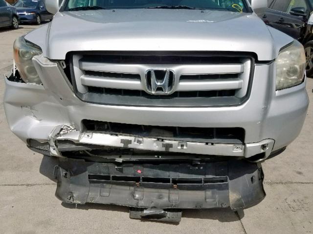 5FNYF18208B043652 - 2008 HONDA PILOT VP SILVER photo 9