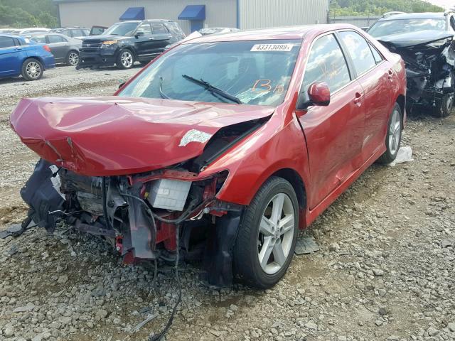 4T1BF1FK9CU595560 - 2012 TOYOTA CAMRY BASE RED photo 2