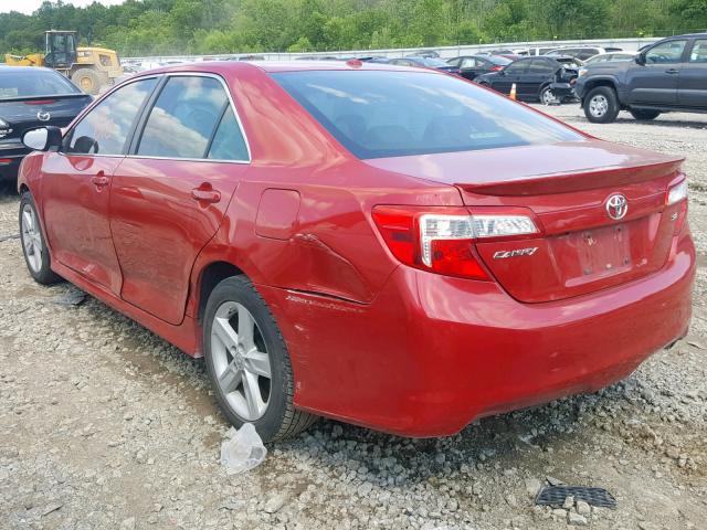 4T1BF1FK9CU595560 - 2012 TOYOTA CAMRY BASE RED photo 3
