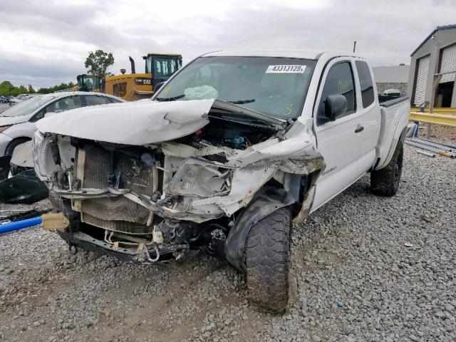 5TETU62N28Z524985 - 2008 TOYOTA TACOMA PRE WHITE photo 2