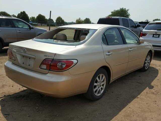 JTHBF30G430090732 - 2003 LEXUS ES 300 GOLD photo 4