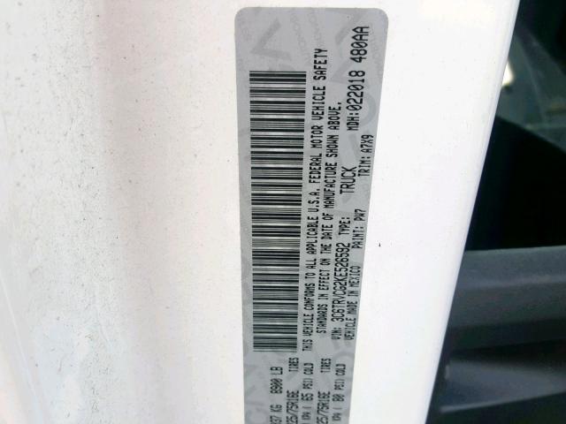 3C6TRVCG2KE526592 - 2019 RAM PROMASTER 白色 照片 10