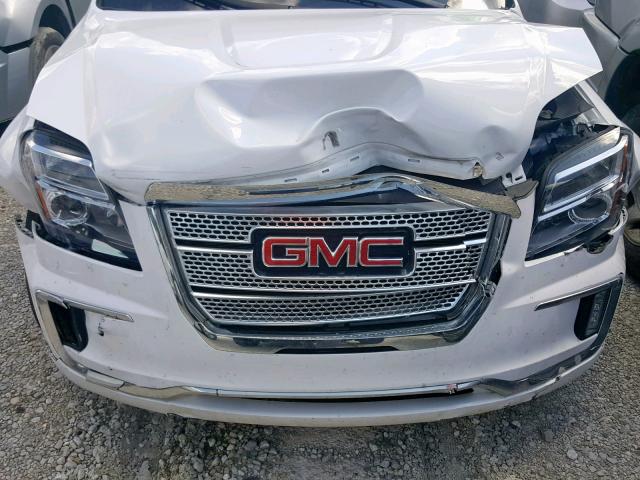 2GKFLVE35H6240511 - 2017 GMC TERRAIN DE WHITE photo 7