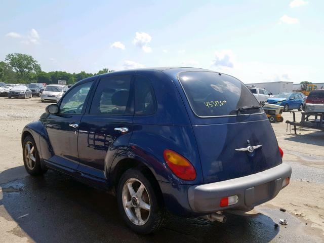 3C4FY4BB11T252191 - 2001 CHRYSLER PT CRUISER BLUE photo 3