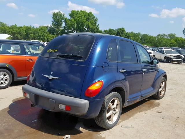 3C4FY4BB11T252191 - 2001 CHRYSLER PT CRUISER BLUE photo 4