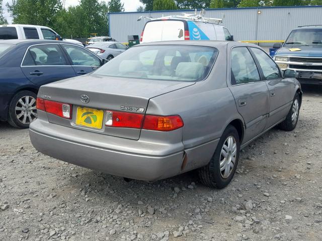 4T1BG22K91U097025 - 2001 TOYOTA CAMRY CE GRAY photo 4