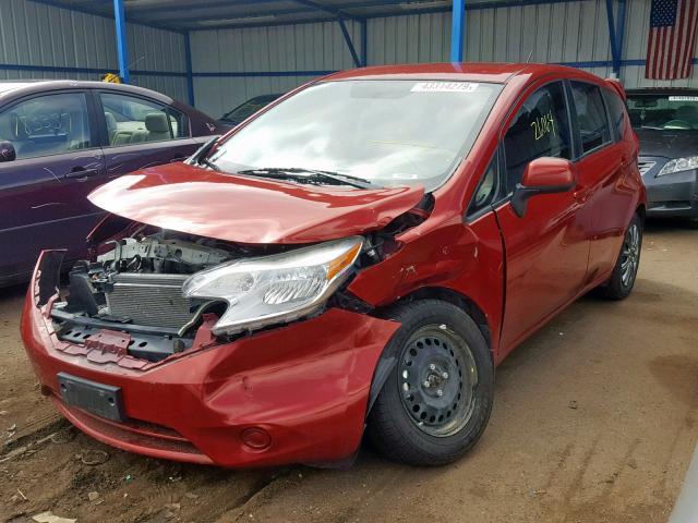 3N1CE2CP4EL359769 - 2014 NISSAN VERSA NOTE RED photo 2