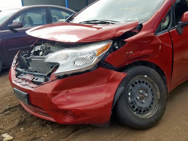 3N1CE2CP4EL359769 - 2014 NISSAN VERSA NOTE RED photo 9