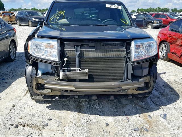 5FNYF4H25EB022650 - 2014 HONDA PILOT LX BLACK photo 9