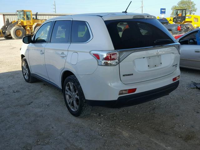 JA4JZ4AX7EZ015573 - 2014 MITSUBISHI OUTLANDER WHITE photo 3