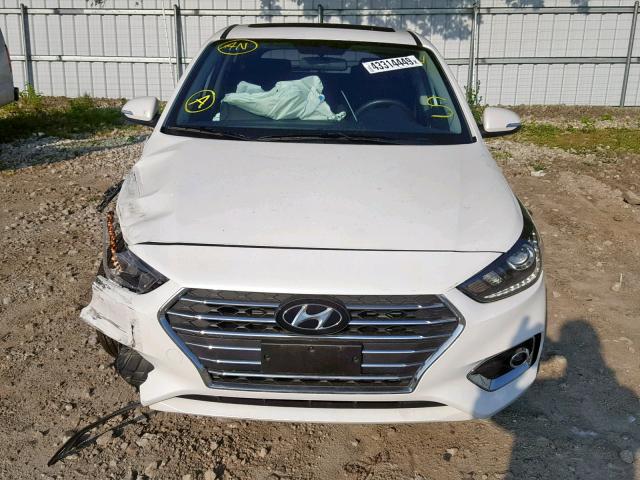 3KPC35A31KE045324 - 2019 HYUNDAI ACCENT LIM WHITE photo 9