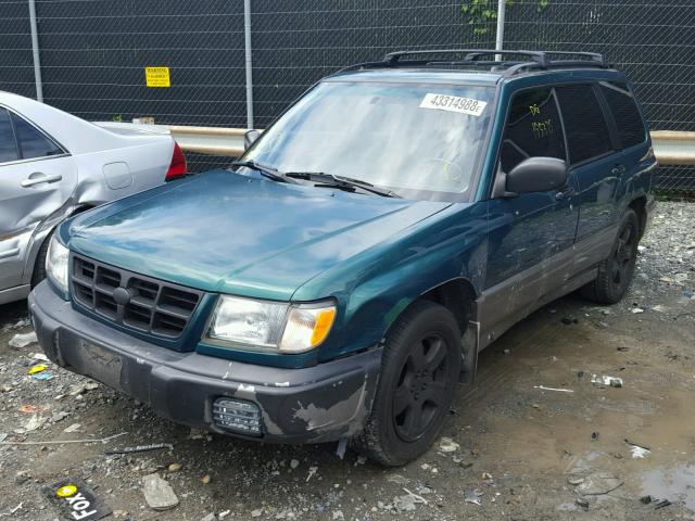 JF1SF6552XH727172 - 1999 SUBARU FORESTER S GREEN photo 2