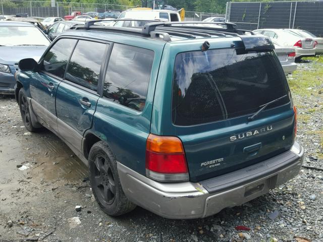 JF1SF6552XH727172 - 1999 SUBARU FORESTER S GREEN photo 3
