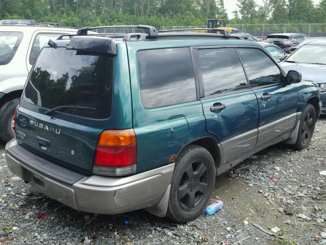 JF1SF6552XH727172 - 1999 SUBARU FORESTER S GREEN photo 4