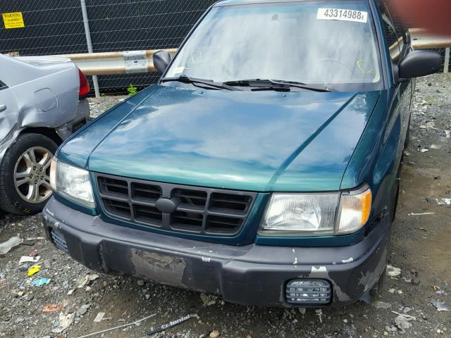 JF1SF6552XH727172 - 1999 SUBARU FORESTER S GREEN photo 9