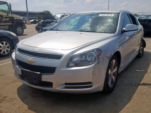1G1ZC5E04CF387330 - 2012 CHEVROLET MALIBU 1LT SILVER photo 2