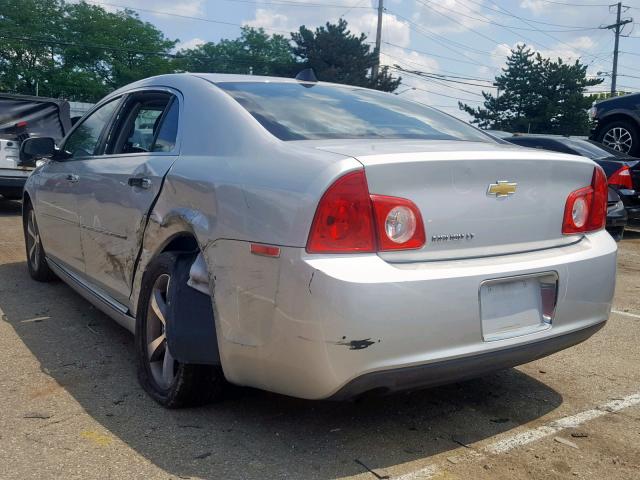 1G1ZC5E04CF387330 - 2012 CHEVROLET MALIBU 1LT SILVER photo 3