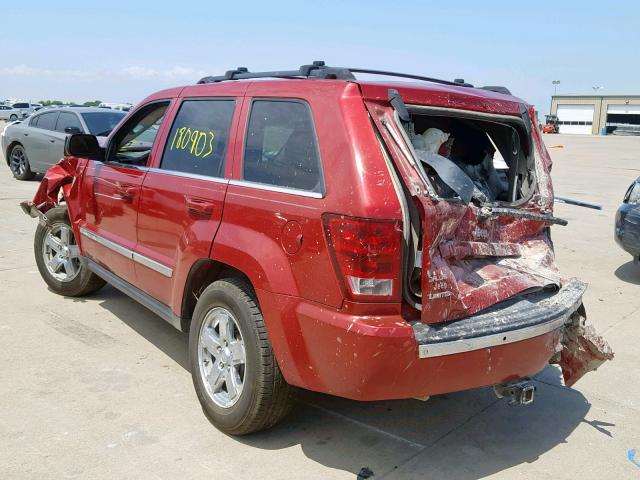 1J4HS58N36C337032 - 2006 JEEP GRAND CHER MAROON photo 3