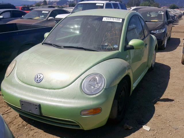 3VWBK21C12M436067 - 2002 VOLKSWAGEN NEW BEETLE მწვანე ფოტო 2