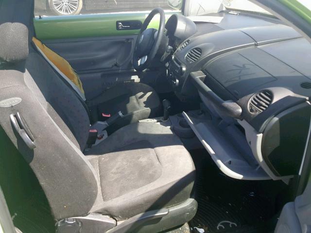 3VWBK21C12M436067 - 2002 VOLKSWAGEN NEW BEETLE მწვანე ფოტო 5