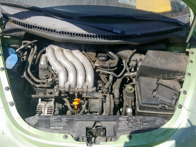 3VWBK21C12M436067 - 2002 VOLKSWAGEN NEW BEETLE მწვანე ფოტო 7