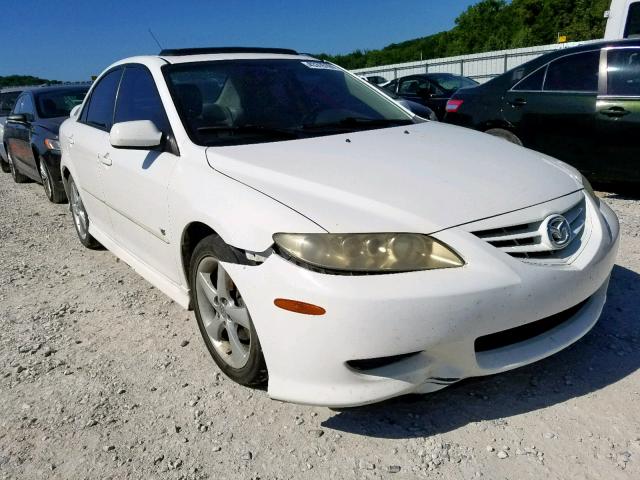 1YVHP80D755M11612 - 2005 MAZDA 6 S WHITE photo 1