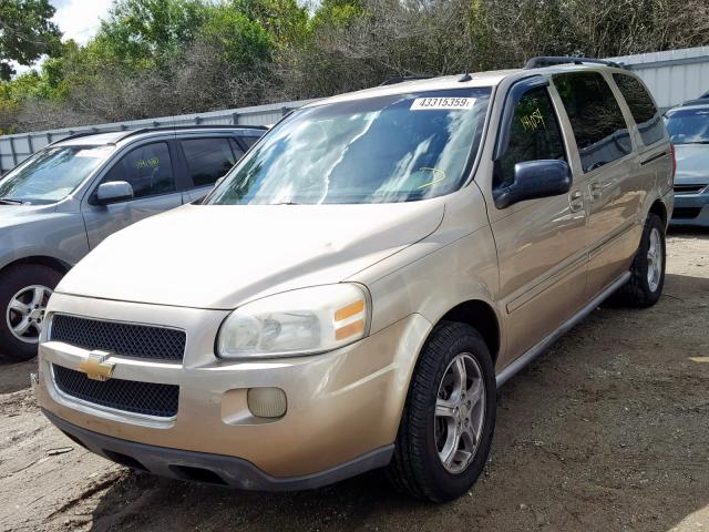 1GNDV23LX5D245366 - 2005 CHEVROLET UPLANDER L GOLD photo 2