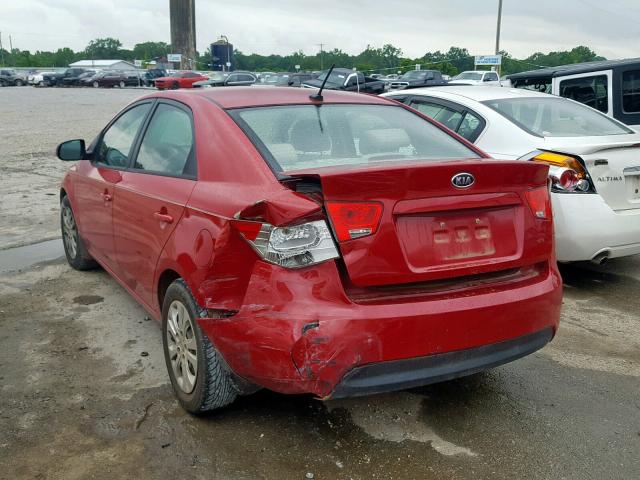 KNAFU4A20D5721902 - 2013 KIA FORTE EX RED photo 3