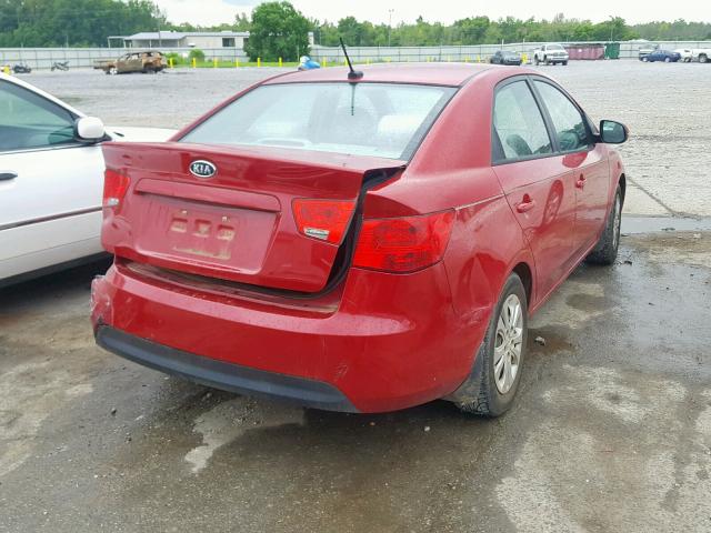 KNAFU4A20D5721902 - 2013 KIA FORTE EX RED photo 4