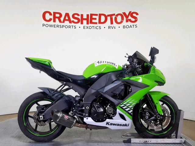 JKAZXCF13AA001038 - 2010 KAWASAKI ZX1000 F GREEN photo 1